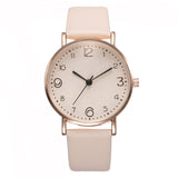 Top Style Fashion Women's Luxury Leather Band Analog Quartz Wrist Watch Golden Ladies Watch - Sellve