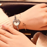 Small Gold Bangle Bracelet Luxury Watches Stainless Steel Retro Ladies Quartz Wristwatches - Sellve