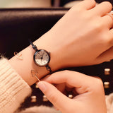 Small Gold Bangle Bracelet Luxury Watches Stainless Steel Retro Ladies Quartz Wristwatches - Sellve