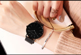 Japan Quartz Movement High Quality 36mm hannah Martin Women Stainless Steel Mesh Rose Gold Waterproof Ladies Watch - Sellve