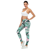 Sexy Women Legging leaf Printing Fitness leggins Fashion Slim legins High Waist Leggings Woman Pants - Sellve