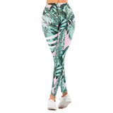 Sexy Women Legging leaf Printing Fitness leggins Fashion Slim legins High Waist Leggings Woman Pants - Sellve