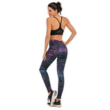 Women Fashion Legging Fluorescent tree branch Printing leggings Slim High Waist Leggings Woman Pants - Sellve