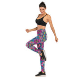 Women Fashion Legging Fluorescent tree branch Printing leggings Slim High Waist Leggings Woman Pants - Sellve