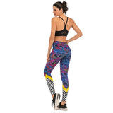 Women Fashion Legging Fluorescent tree branch Printing leggings Slim High Waist Leggings Woman Pants - Sellve