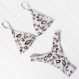 Bikini Micro Swimwear Women Leopard High Cut Swimming Bathing Suit Biquini Set Sexy Swimsuit Femme Brazilian Bikini - Sellve