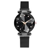 Ladies Magnetic Starry Sky Clock Luxury Women Watches Fashion Diamond Female Quartz Wristwatches - Sellve