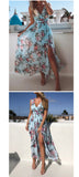 Summer Dress Women Vestidos Casual Tie Dye Clothing Robe Femme Chic Beach Dresses Chiffon Autumn Maxi Dress - Sellve