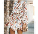 Summer Dress Women Vestidos Casual Tie Dye Clothing Robe Femme Chic Beach Dresses Chiffon Autumn Maxi Dress - Sellve