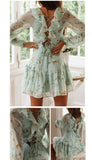 Summer Dress Women Vestidos Casual Tie Dye Clothing Robe Femme Chic Beach Dresses Chiffon Autumn Maxi Dress - Sellve