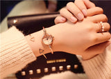 Small Gold Bangle Bracelet Luxury Watches Stainless Steel Retro Ladies Quartz Wristwatches - Sellve