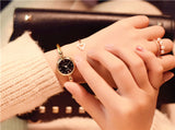 Small Gold Bangle Bracelet Luxury Watches Stainless Steel Retro Ladies Quartz Wristwatches - Sellve