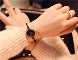 Small Gold Bangle Bracelet Luxury Watches Stainless Steel Retro Ladies Quartz Wristwatches - Sellve