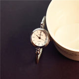 Small Gold Bangle Bracelet Luxury Watches Stainless Steel Retro Ladies Quartz Wristwatches - Sellve