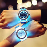 Flash Luminous Watch Led light Personality trends students lovers jellies woman men's watches light WristWatch - Sellve