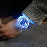 Flash Luminous Watch Led light Personality trends students lovers jellies woman men's watches light WristWatch - Sellve