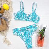 Sexy Swimsuit Women High Waist Bikini  Micro High Leg Swimming Suit for Bathing Suit Snake Print Swimwear Bikinis Set - Sellve