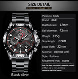 Luxury Mens Fashion Watch Men Sport Waterproof Quartz Watches Men All Steel Army Military Watch - Sellve