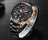 Luxury Mens Fashion Watch Men Sport Waterproof Quartz Watches Men All Steel Army Military Watch - Sellve