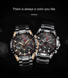 Luxury Mens Fashion Watch Men Sport Waterproof Quartz Watches Men All Steel Army Military Watch - Sellve