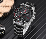 Luxury Mens Fashion Watch Men Sport Waterproof Quartz Watches Men All Steel Army Military Watch - Sellve