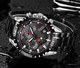 Luxury Mens Fashion Watch Men Sport Waterproof Quartz Watches Men All Steel Army Military Watch - Sellve