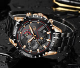 Luxury Mens Fashion Watch Men Sport Waterproof Quartz Watches Men All Steel Army Military Watch - Sellve