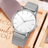 Ultra-thin Rose Gold Watch Minimalist Mesh Women Watch - Sellve