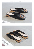 Women Pumps Slippers Slip on Mules Low Heel Casual Shoes - Sellve