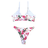 Sexy Solid/Floral/Tie Dye Thong Brazilian Push Up Bikini Set 2020 Swimsuit Women Swimwear Beach Wear - Sellve