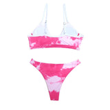 Sexy Solid/Floral/Tie Dye Thong Brazilian Push Up Bikini Set 2020 Swimsuit Women Swimwear Beach Wear - Sellve