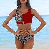 Sexy Bikini Set Leopard Swimwear Women 2020 Patchwork Swimsuits Push Up Bikini Printed Bikinis Mujer Beach Wear - Sellve