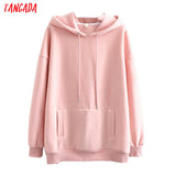 Women fleece hoodie sweatshirts winter japanese fashion Oversize ladies pullovers warm pocket hooded jacket - Sellve