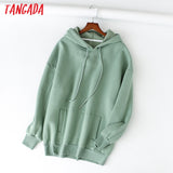 Women fleece hoodie sweatshirts winter japanese fashion Oversize ladies pullovers warm pocket hooded jacket - Sellve