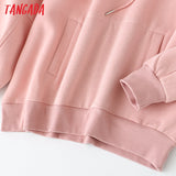 Women fleece hoodie sweatshirts winter japanese fashion Oversize ladies pullovers warm pocket hooded jacket - Sellve