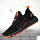 New Men Sneakers Mesh Casual Shoes Lac-up Shoes Men Lightweight Comfortable Breathable Walking Sneakers - Sellve