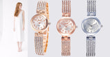 Top Style Fashion Women's Luxury Leather Band Analog Quartz Wrist Watch Golden Ladies Watch - Sellve