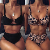 Sexy Swimsuit Women High Waist Bikini  Micro High Leg Swimming Suit for Bathing Suit Snake Print Swimwear Bikinis Set - Sellve