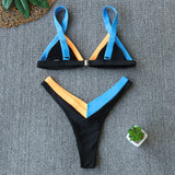 Swimsuit Women Swimwear Push Up Bikini Set Patchwork Biquini Brazilian Summer Beach Bathing Suit Swim Wear - Sellve