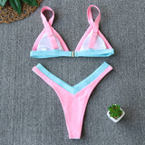 Swimsuit Women Swimwear Push Up Bikini Set Patchwork Biquini Brazilian Summer Beach Bathing Suit Swim Wear - Sellve