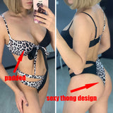 High Waist Bikini Push Up Swimsuit Leopard Swimwear Women Brazilian Bikini Set Biquini Sexy Bathing Suit Women - Sellve