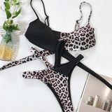 High Waist Bikini Push Up Swimsuit Leopard Swimwear Women Brazilian Bikini Set Biquini Sexy Bathing Suit Women - Sellve