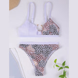 High Waist Bikini Push Up Swimsuit Leopard Swimwear Women Brazilian Bikini Set Biquini Sexy Bathing Suit Women - Sellve