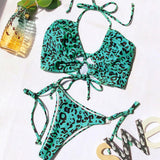 High Waist Bikini Push Up Swimsuit Leopard Swimwear Women Brazilian Bikini Set Biquini Sexy Bathing Suit Women - Sellve