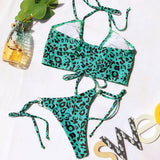 High Waist Bikini Push Up Swimsuit Leopard Swimwear Women Brazilian Bikini Set Biquini Sexy Bathing Suit Women - Sellve