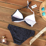 Sexy Push Up Bikinis Set Swimwear Women Swimsuits Bathing Suit Women Halter biquini Leaf Print Beach Wear Bikini - Sellve